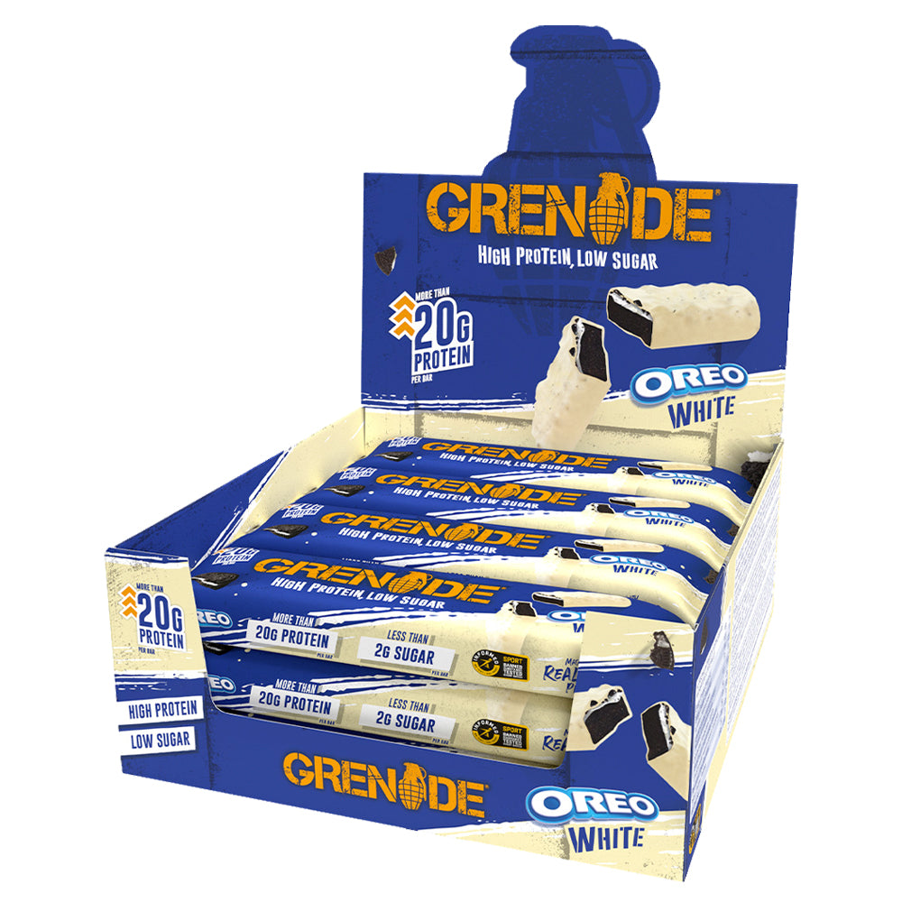 Grenade Protein Bar - Oreo Hvid 10x 60g