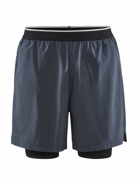 Craft - Adv Charge 2-i-1 Stretch Shorts M - Asfalt XS