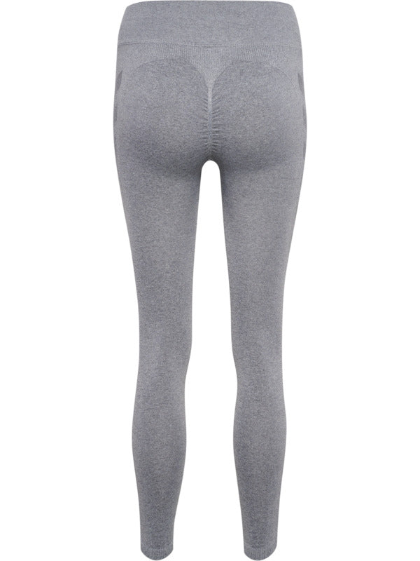 Hummel Ci Sømløse Mid Waist Scrunch Tights - Grå