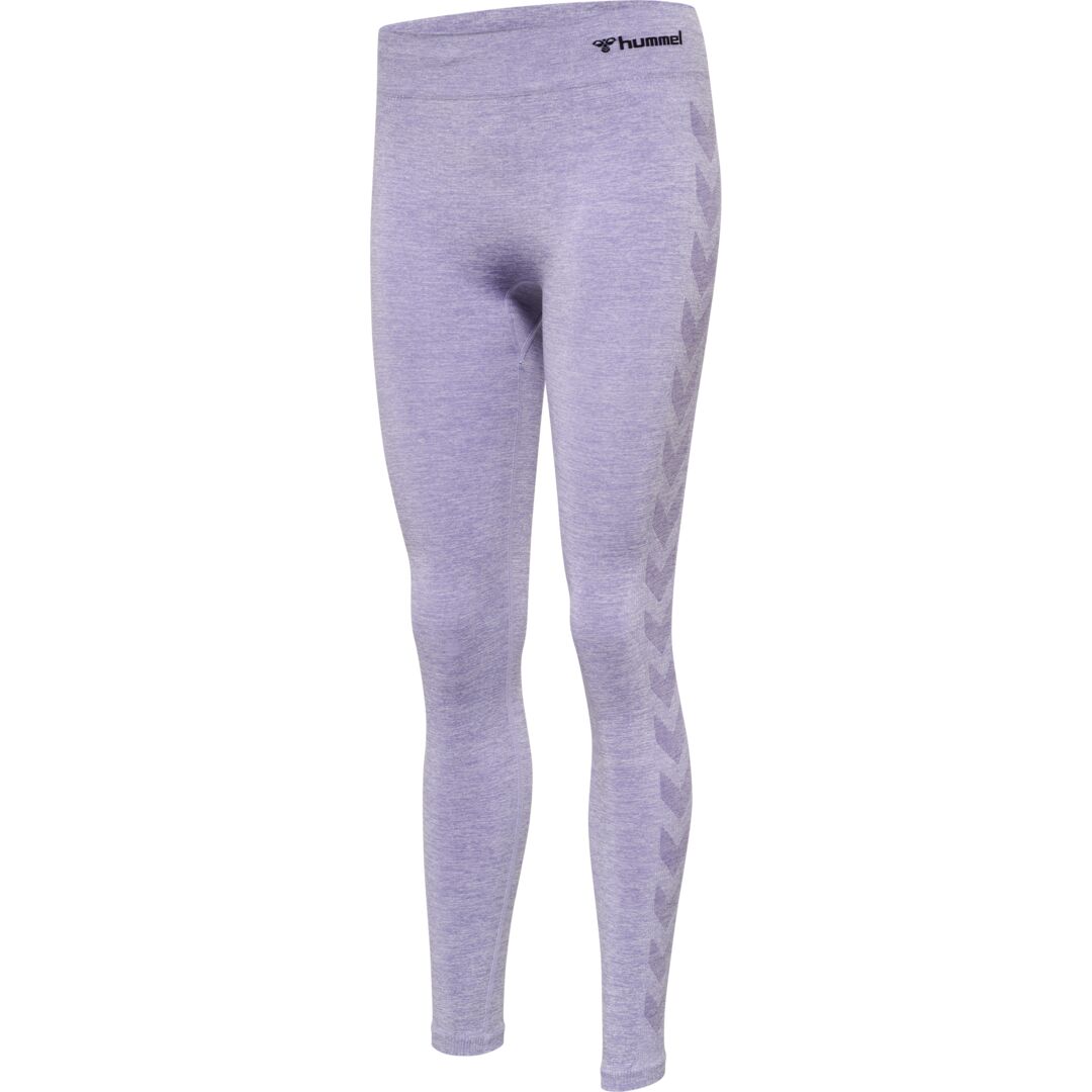 Hummel Ci Sømløse Mid Waist Tights - Lavendel Melange