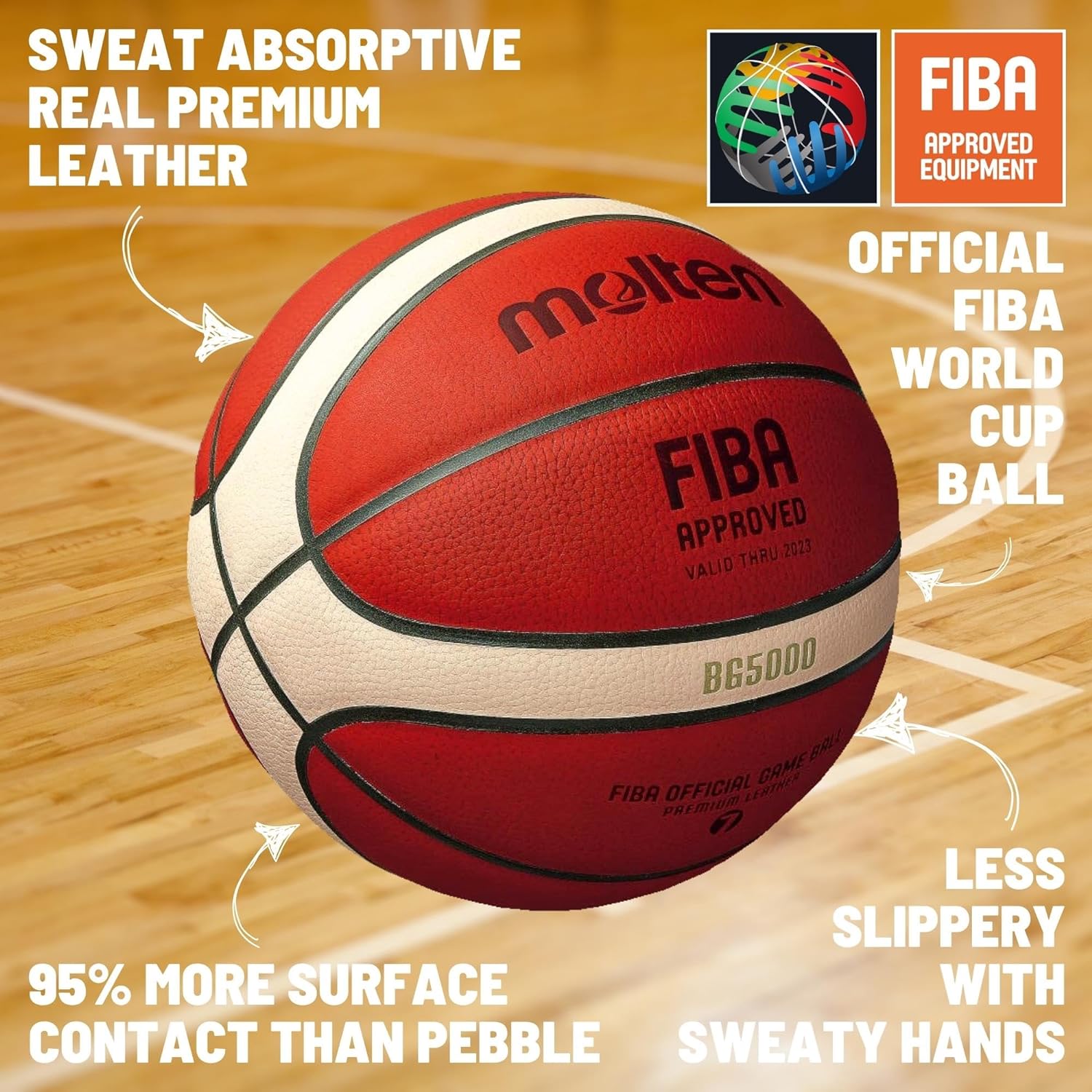 Molten BG5000 Basketball - FIBA Godkendt