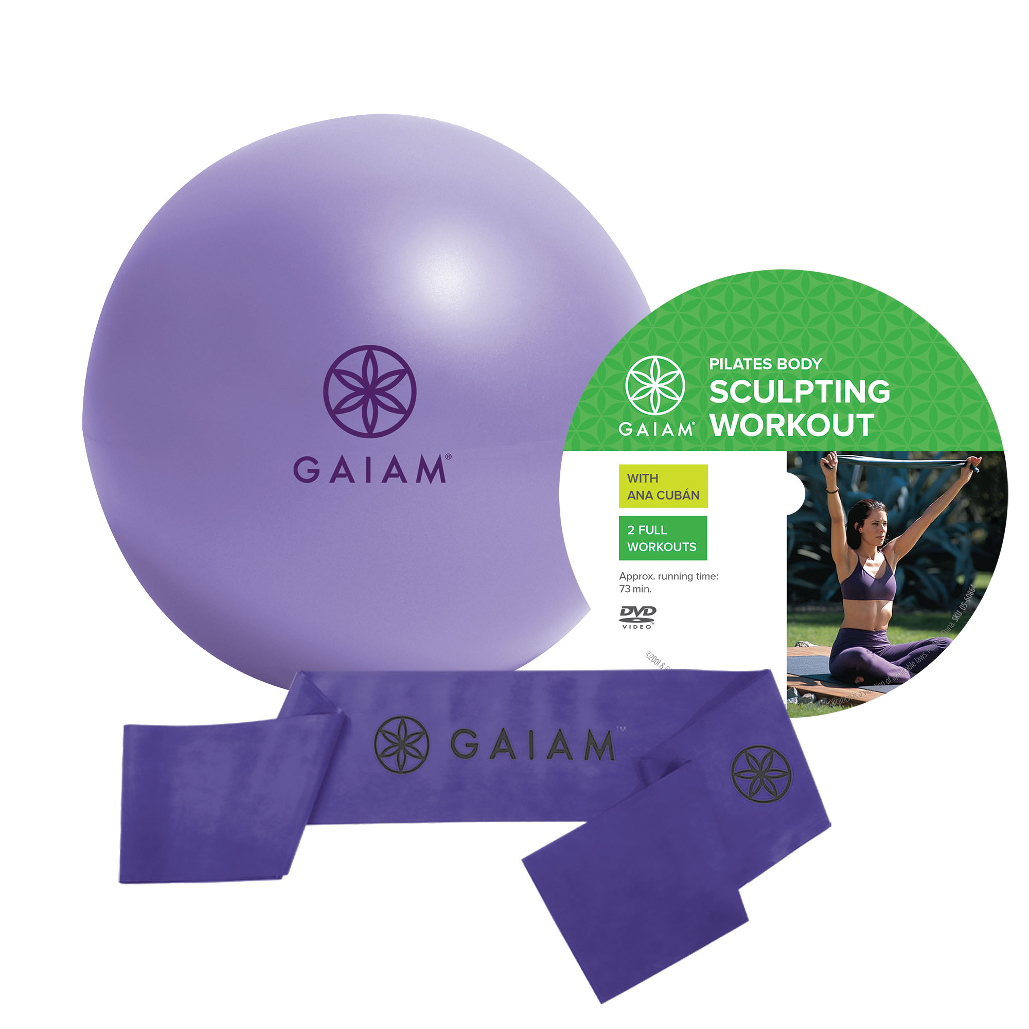 Gaiam Pilates Sæt til Nybegyndere med DVD