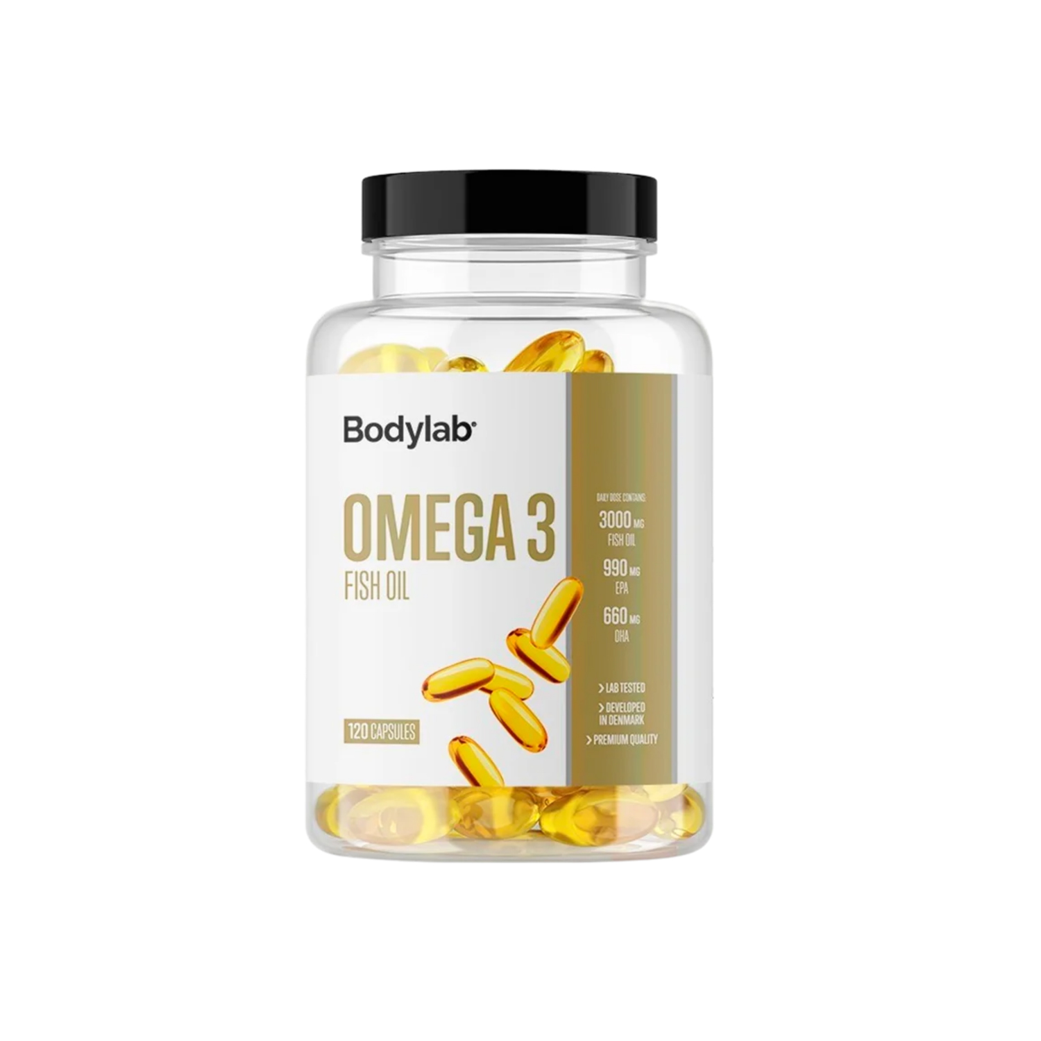 Bodylab Omega 3 Fiskeolie 120 Kapsler