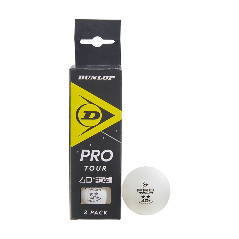 Dunlop 40 Pro Tour Bordtennisbolde 3-pak