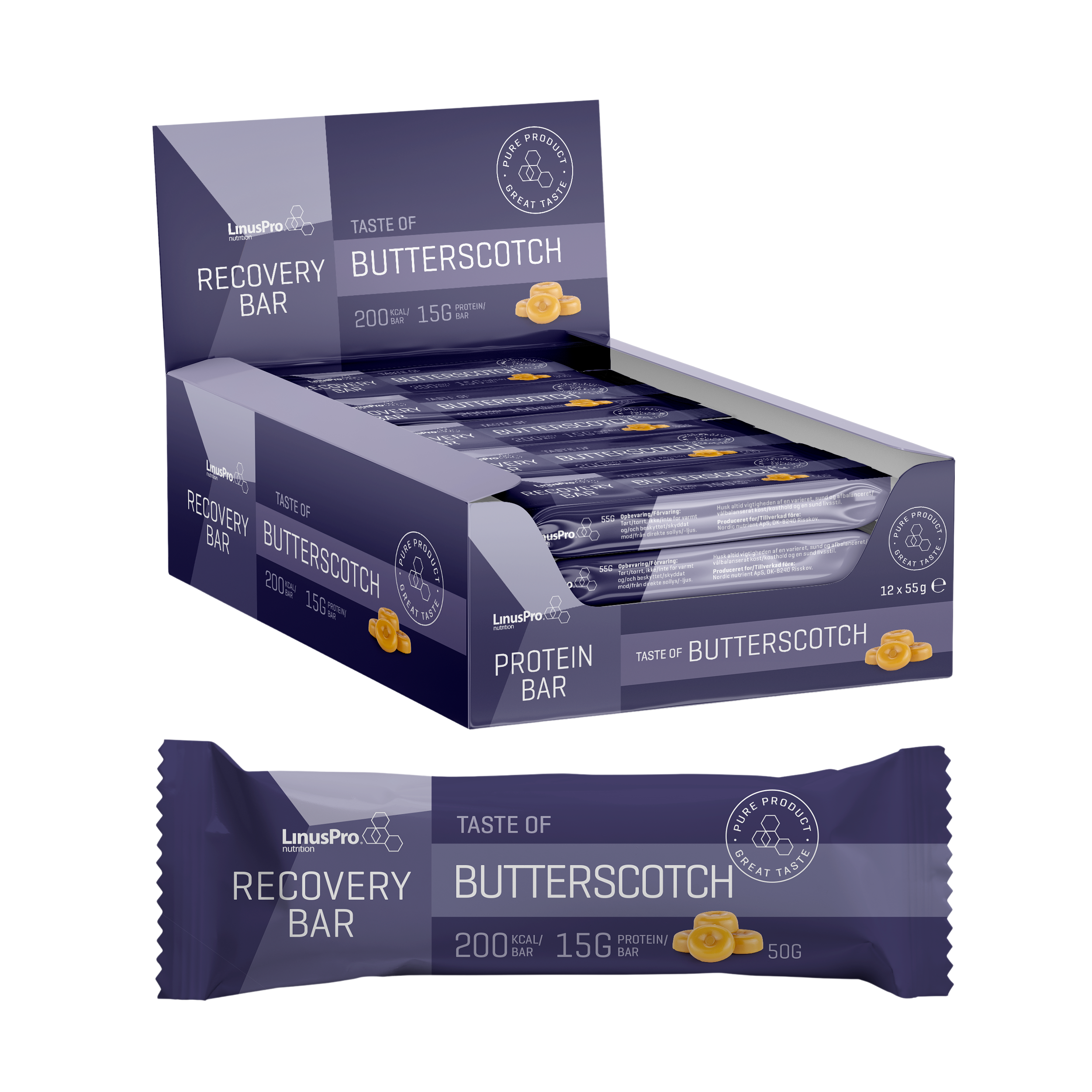 Linuspro Recovery Bar - Butterscotch 12x50g