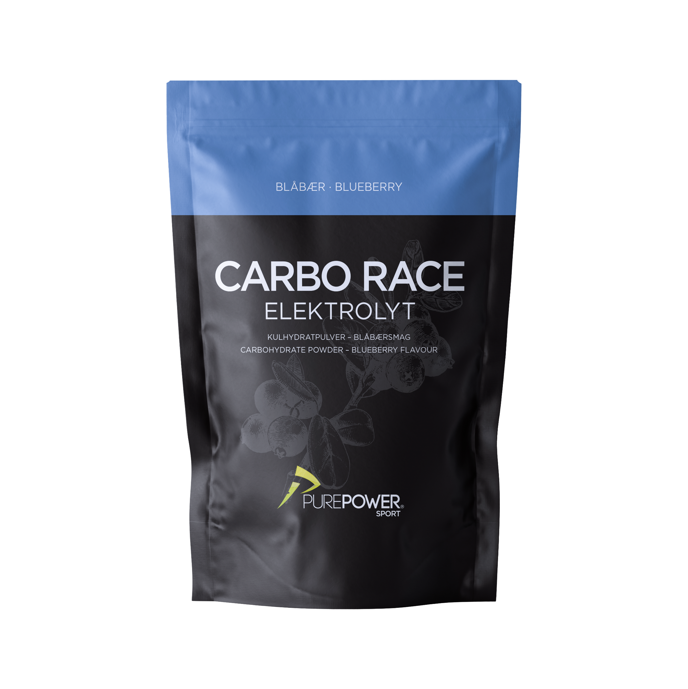 Carbo Race Elektrolyt Blåbær 1 kg Sportsdrik