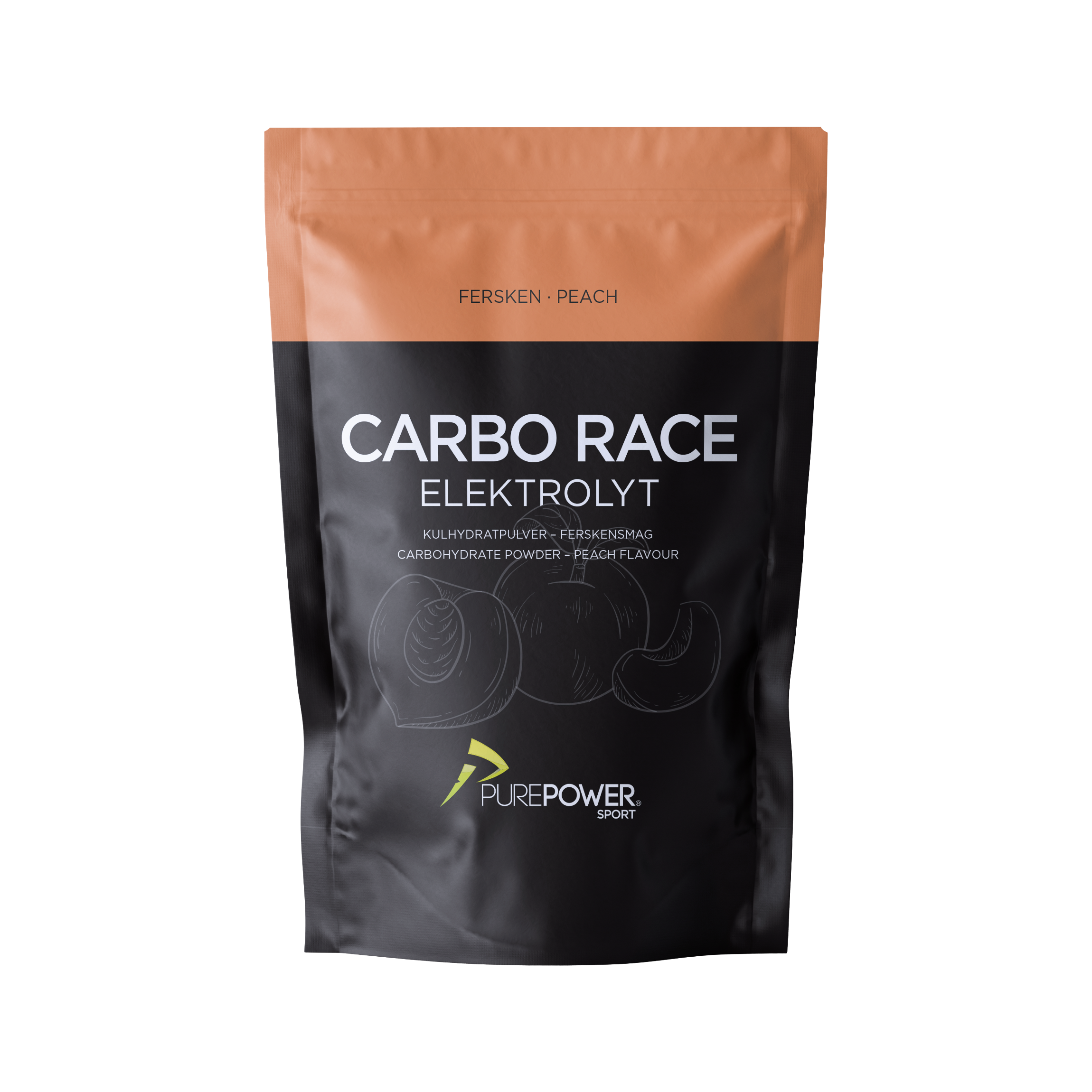 Carbo Race Elektrolyt Fersken 1 kg