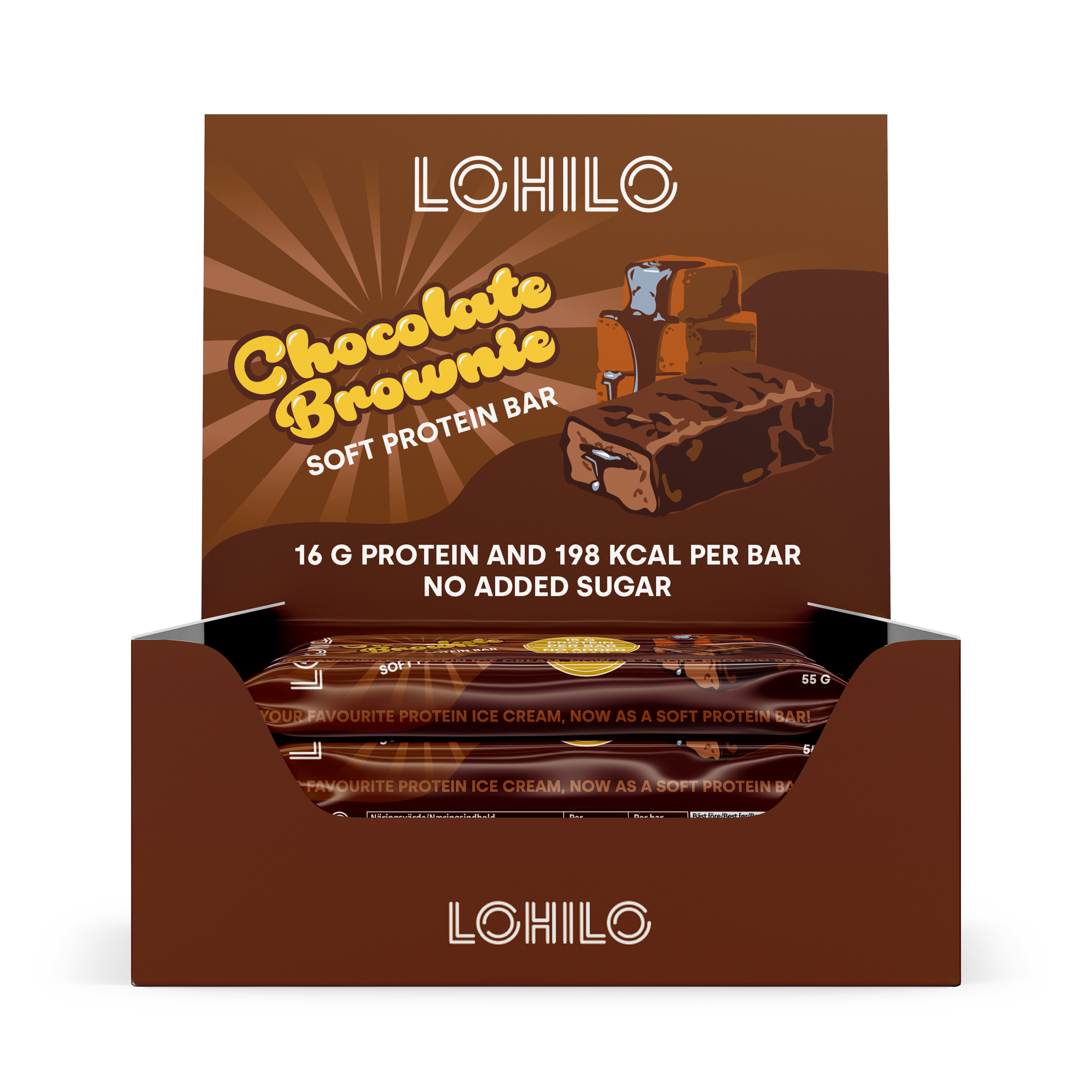 Lohilo Proteinbar - Chokolade Brownie 12x 55g