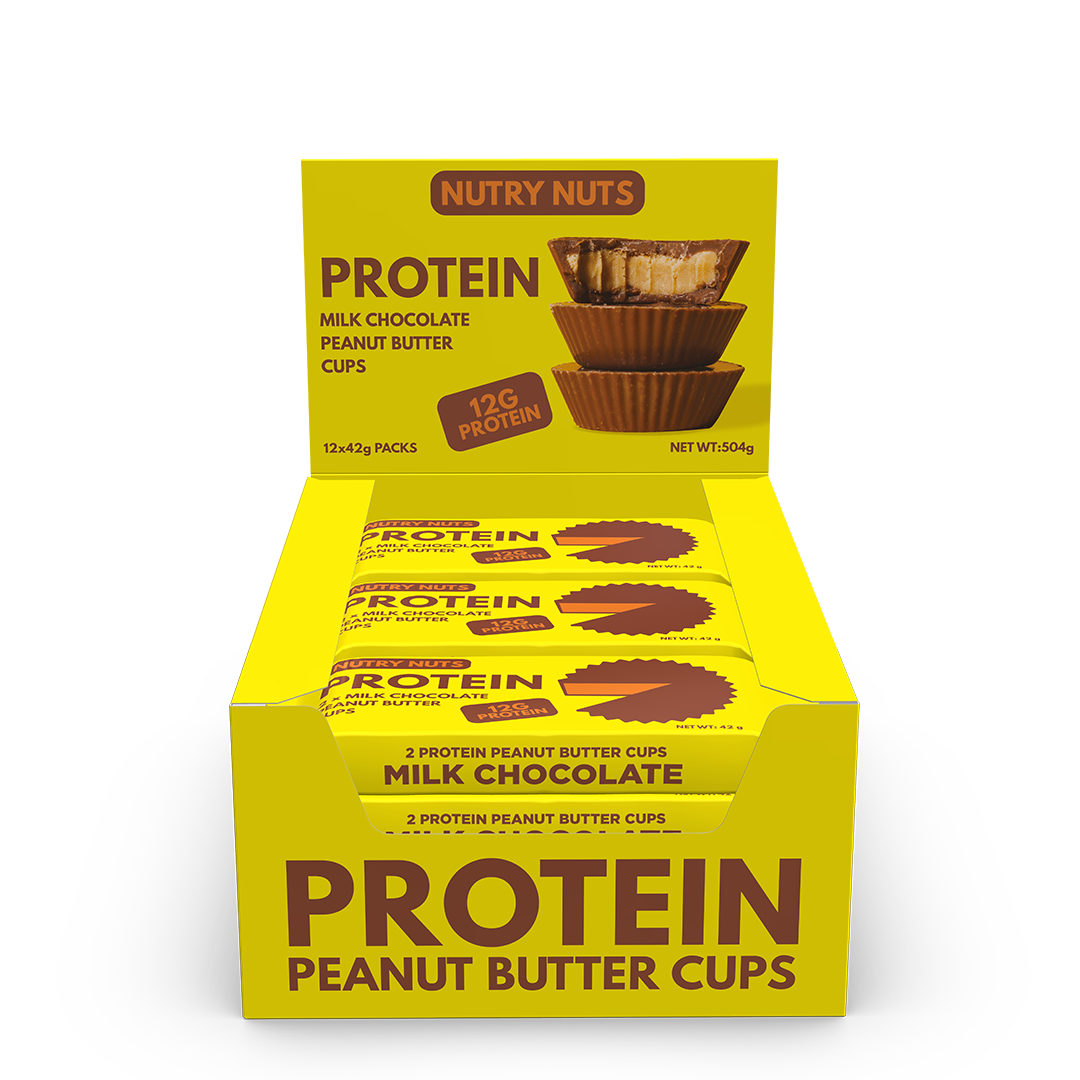 Nutry Nuts Peanut Butter Cups - Mælkchokolade 12x42g