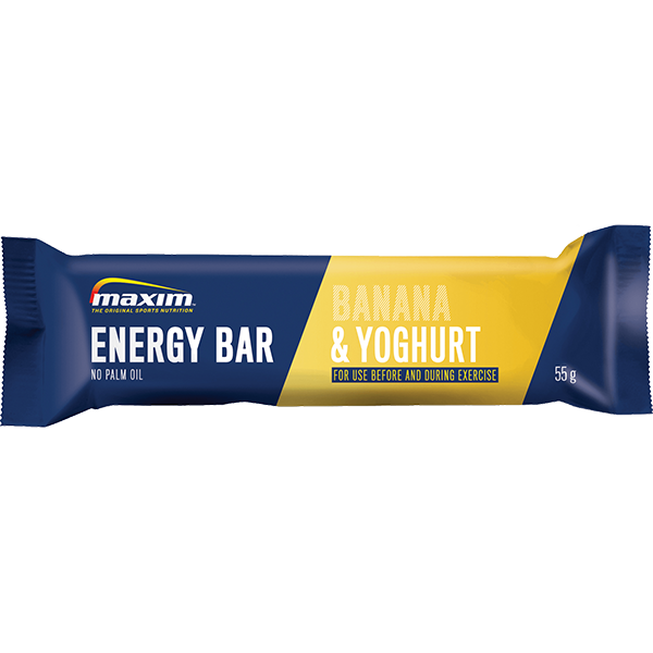 Maxim Energy Bar - Banana  Yoghurt 55g - Obs Bedst Før 2712-24