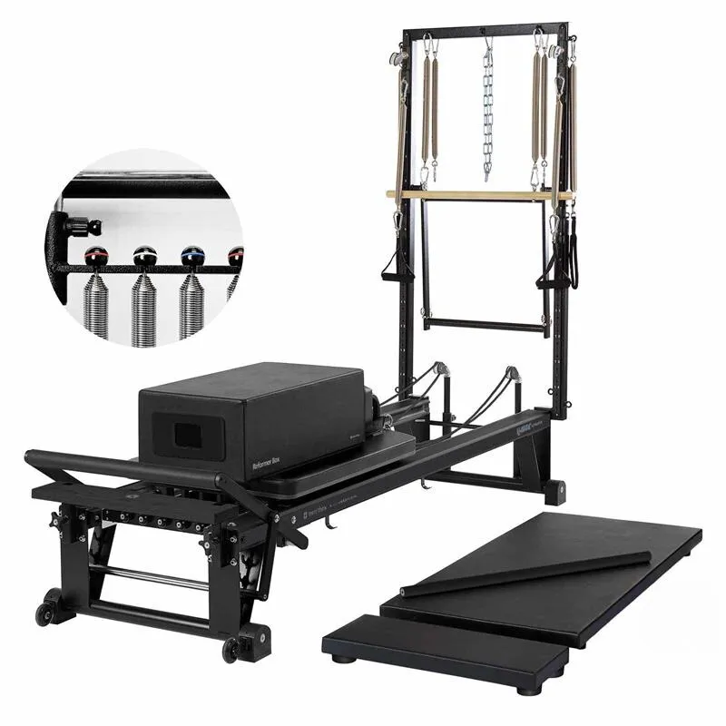 Merrithew V2 Max Plus Reformer med Gearbar - Sort