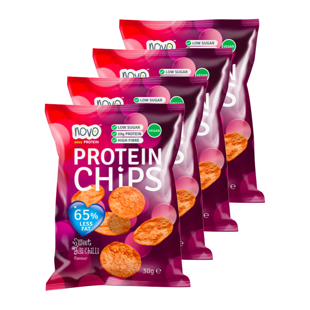 Novo Nutrition Protein Chips Søde Thai Chili 6x30g