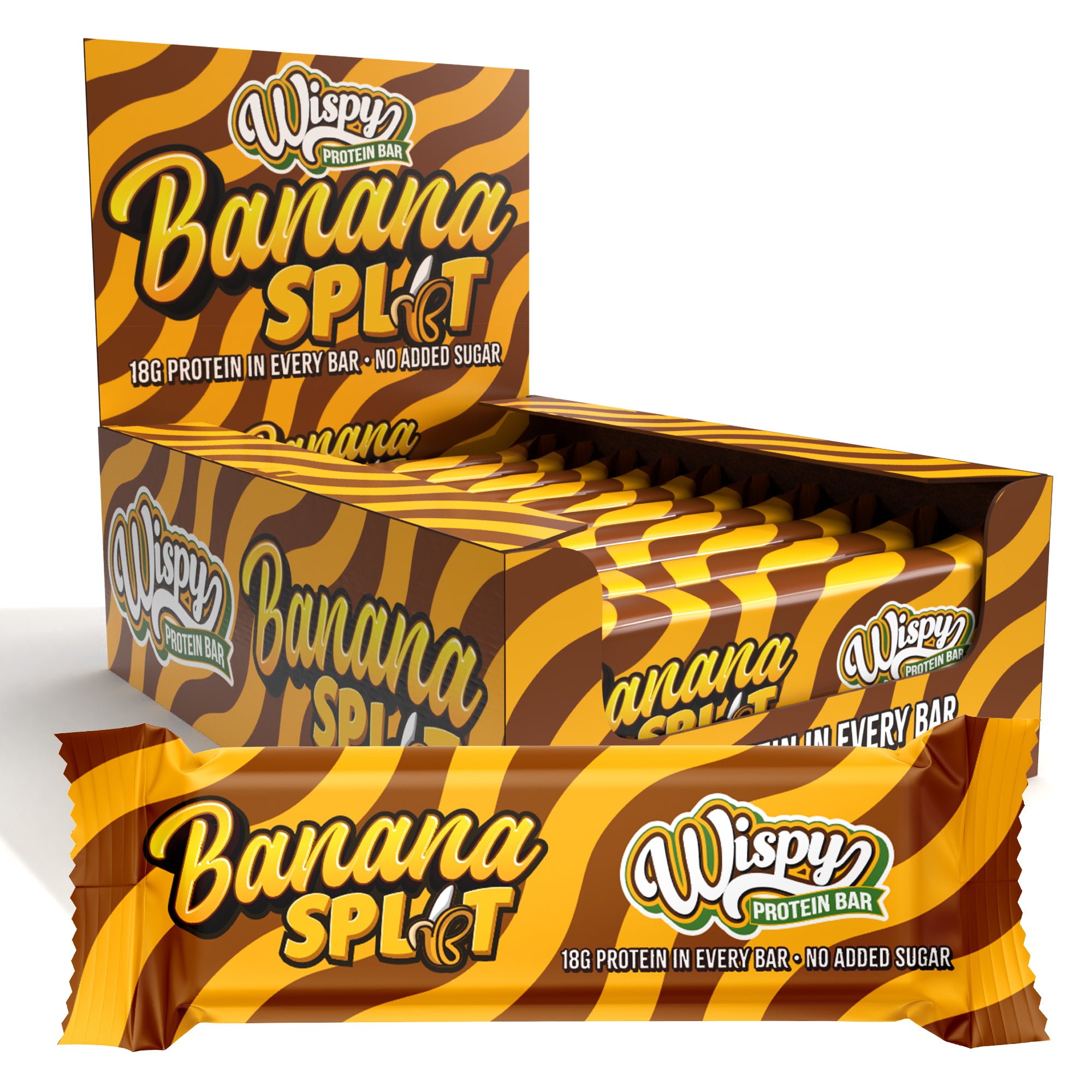 Wispy Proteinbar - Banan Split 10x 55g