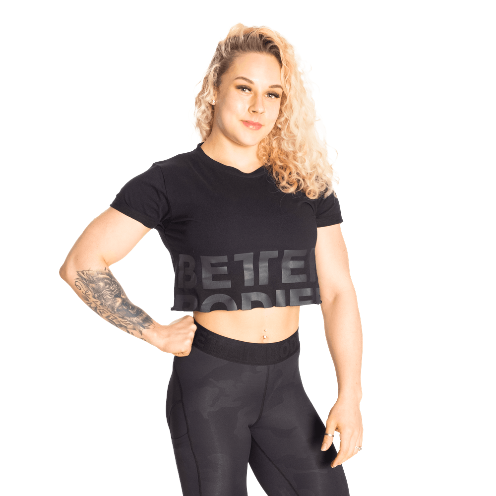 Better Bodies Astoria Korte T-shirt Sort