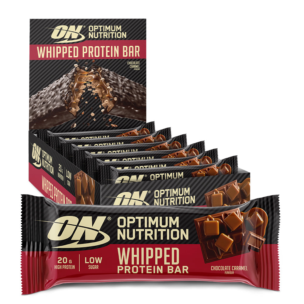 Optimum Nutrition Flødeskum Proteinbar - Chokolade Karamel 10x60g