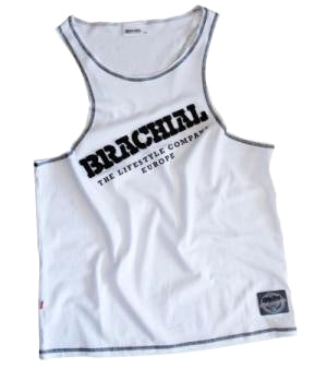 Brachial Tanktop Cool Hvid/Svart 4XL