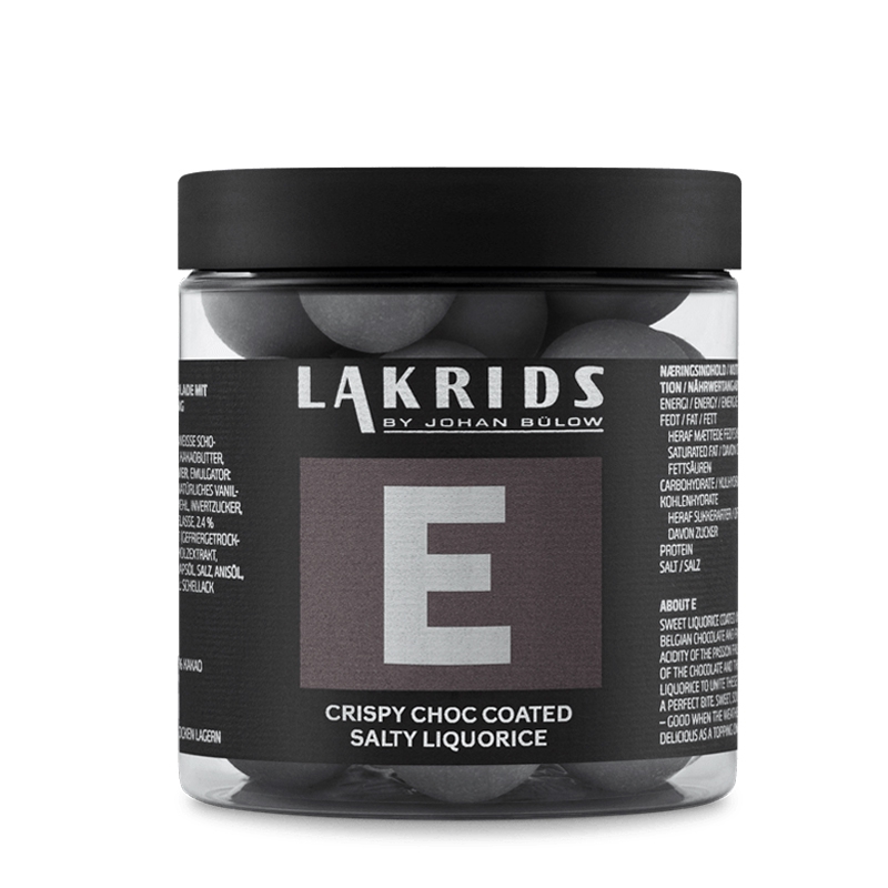 E-saltlak med hvid chokolade og lakpulver 125 g