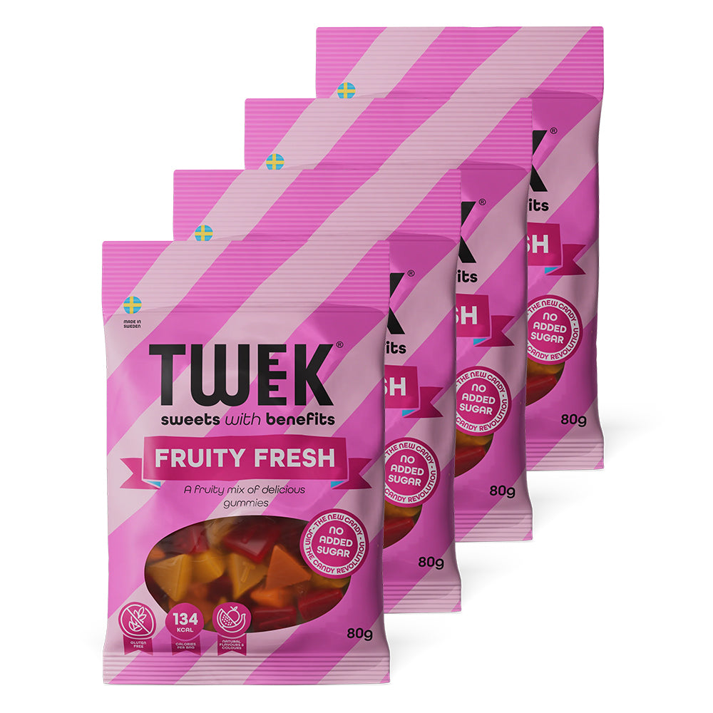 Tweek Slik - Frugtig Frisk 4x80g