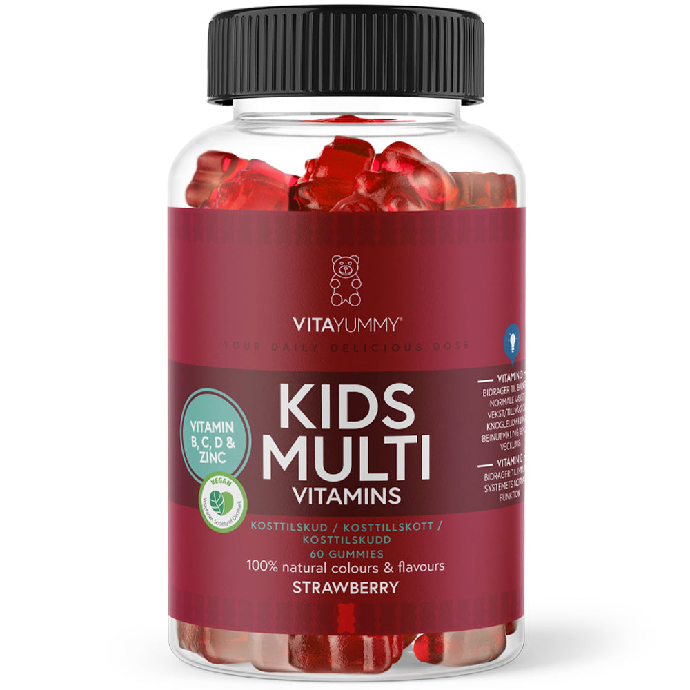 Vitayummy Børns Multivitamin - Jordbær 60 Stk