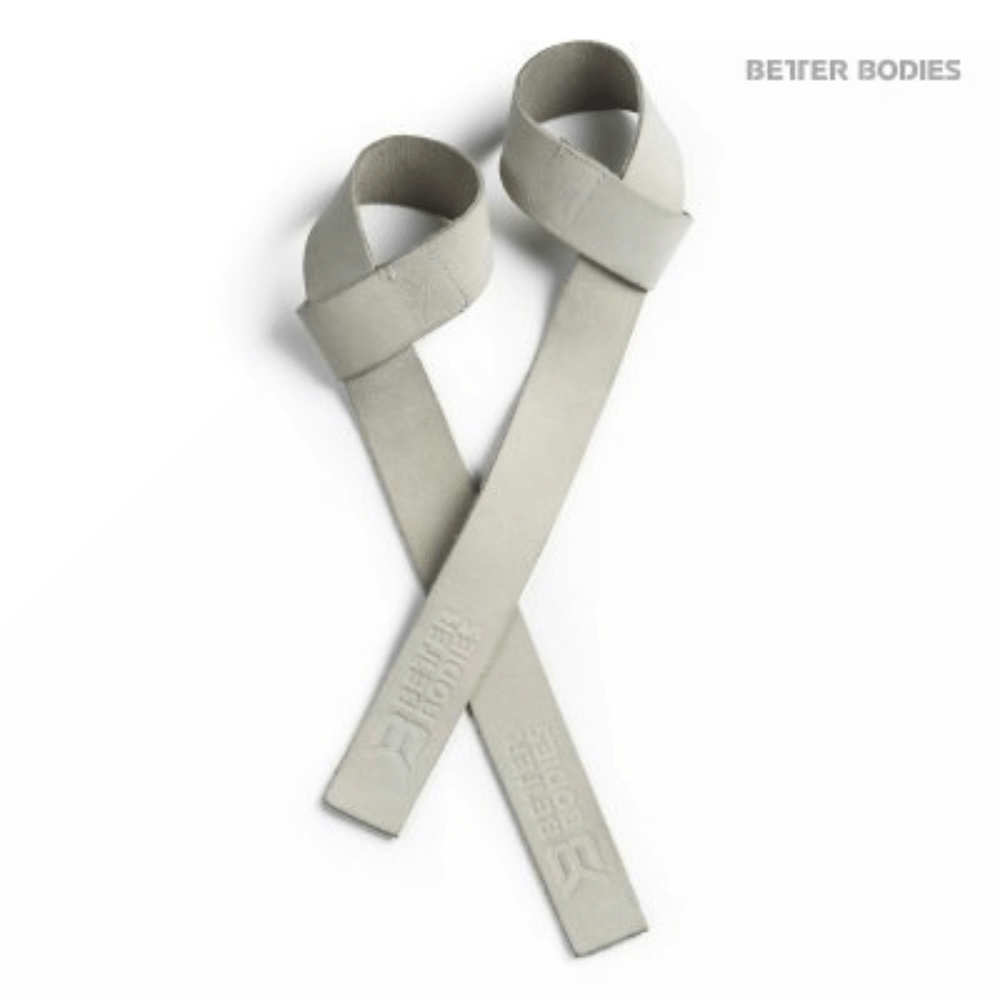 Better Bodies - Læderløftestropper - Hvid