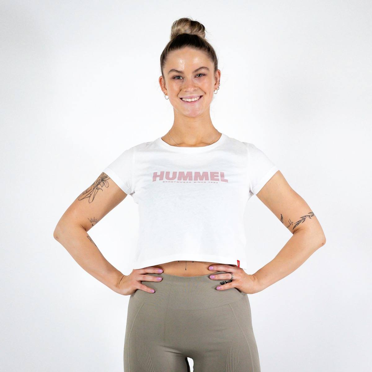 Hummel Legacy Kort T-shirt - Hvid