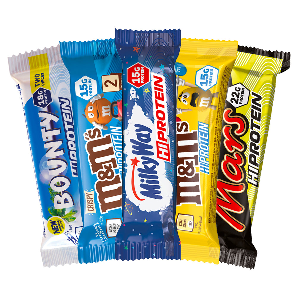 Snickers, Mars, M&M's & Bounty Proteinbar - 10 Stk