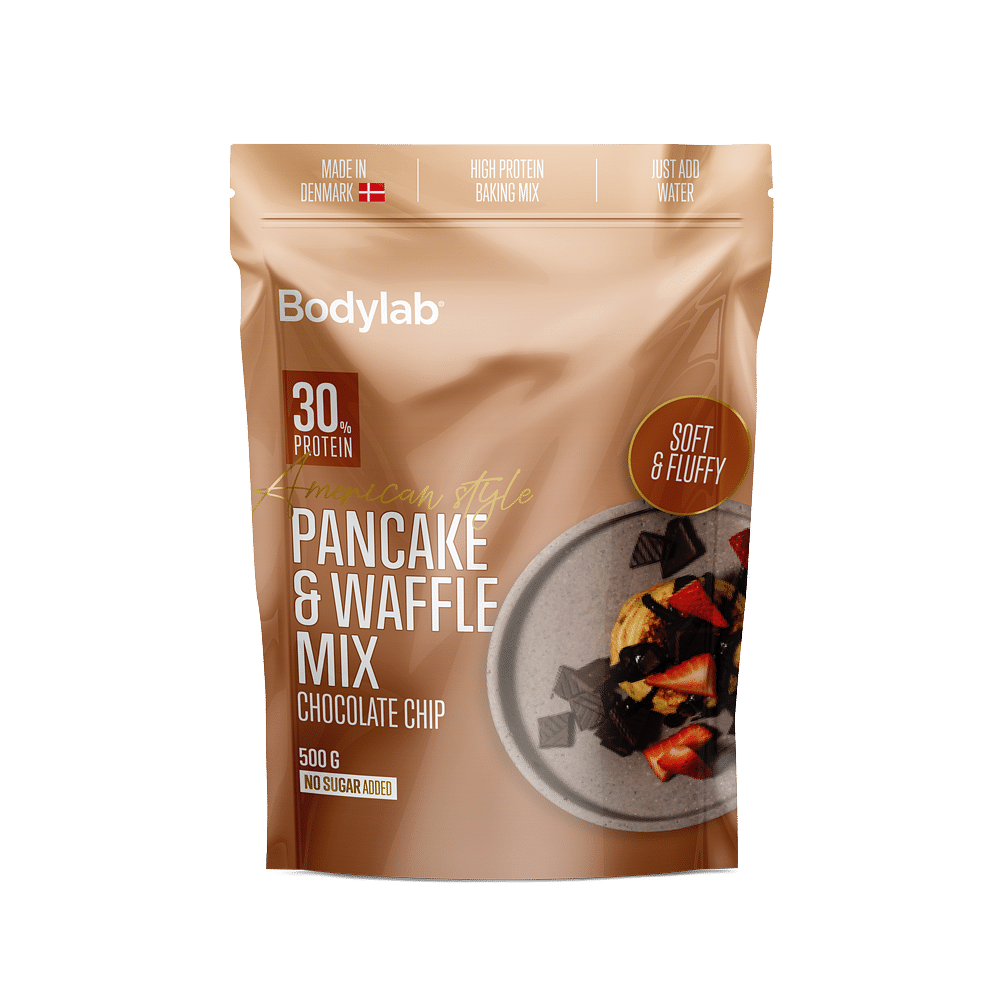 Amerikansk Proteinpandekage- og Vaffelmix 500 G - Chokoladechip