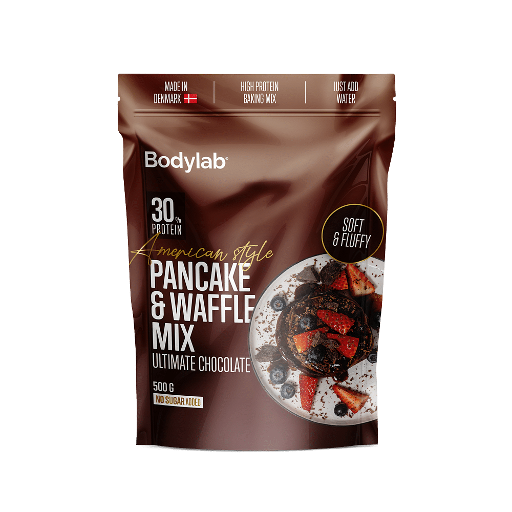 Amerikansk Proteinpandekage- og Vaffelmix 500 G - Chokolade