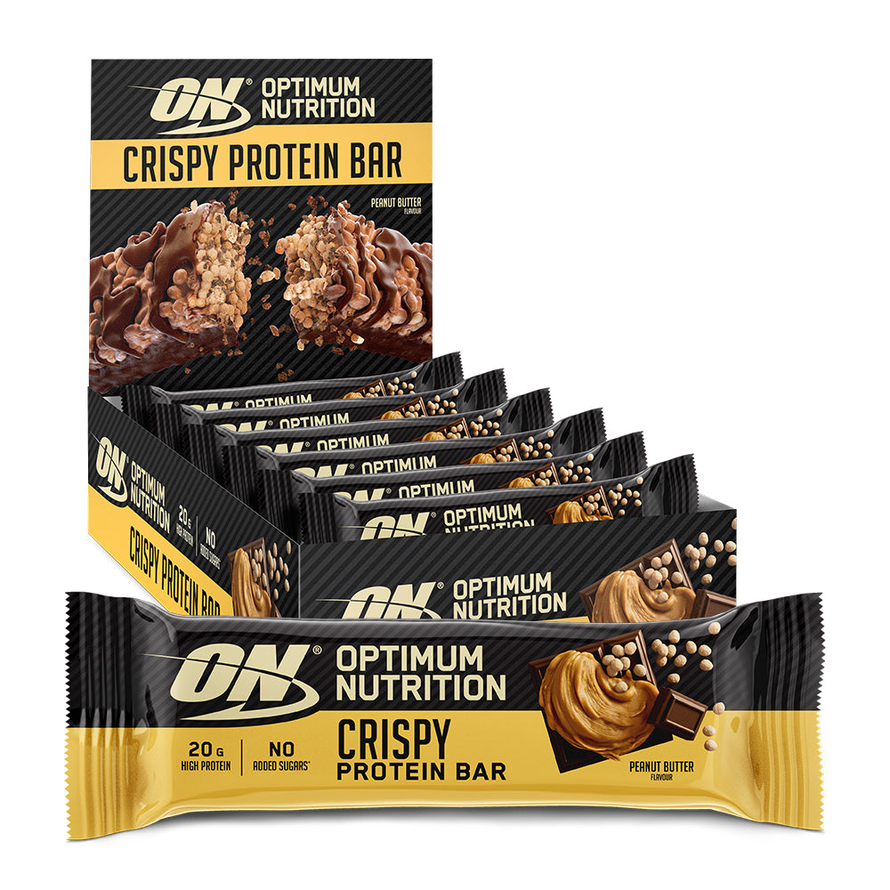 Optimum Nutrition Crispy Proteinbar - Peanut Butter 10x65g