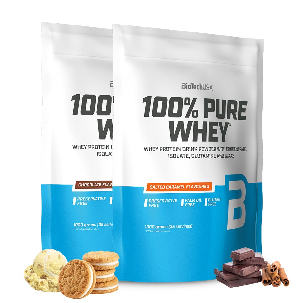 Biotechusa 100% Ren Whey - Proteinpulver 2x1 Kg