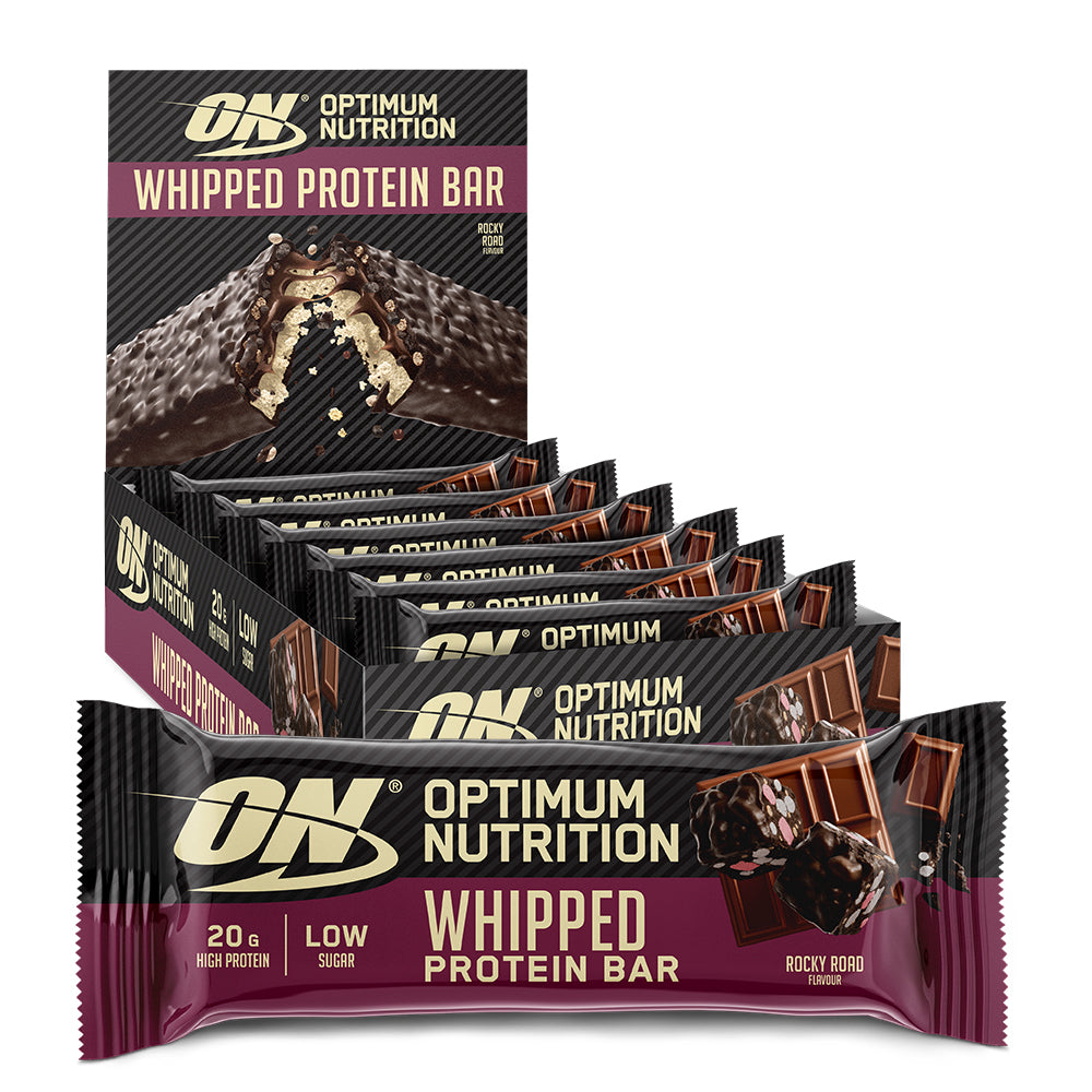 Optimum Nutrition Flødeskum Proteinbar - Rocky Road 10x60g