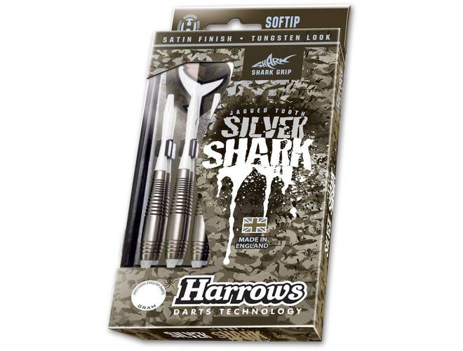 Harrows Silver Shark 18g Softtip Dartpile