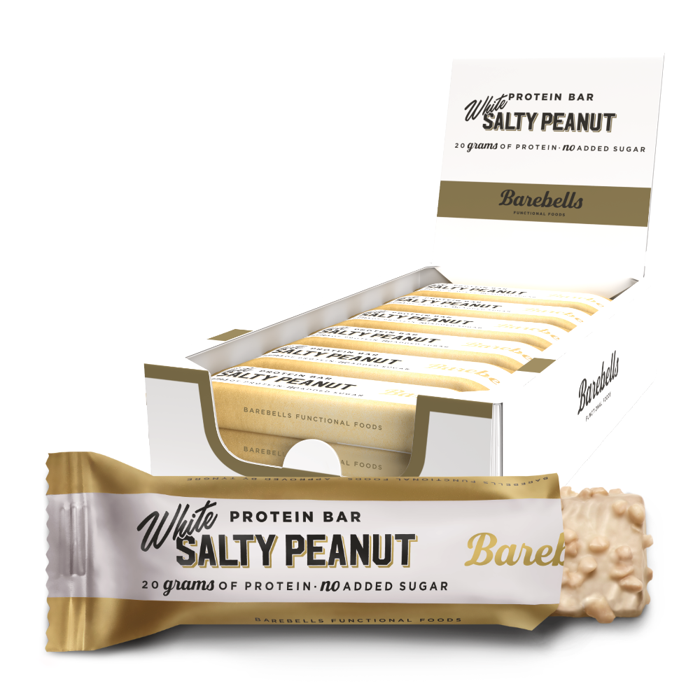 Barebells Proteinbar - Hvid Saltet Peanut 12x 55g