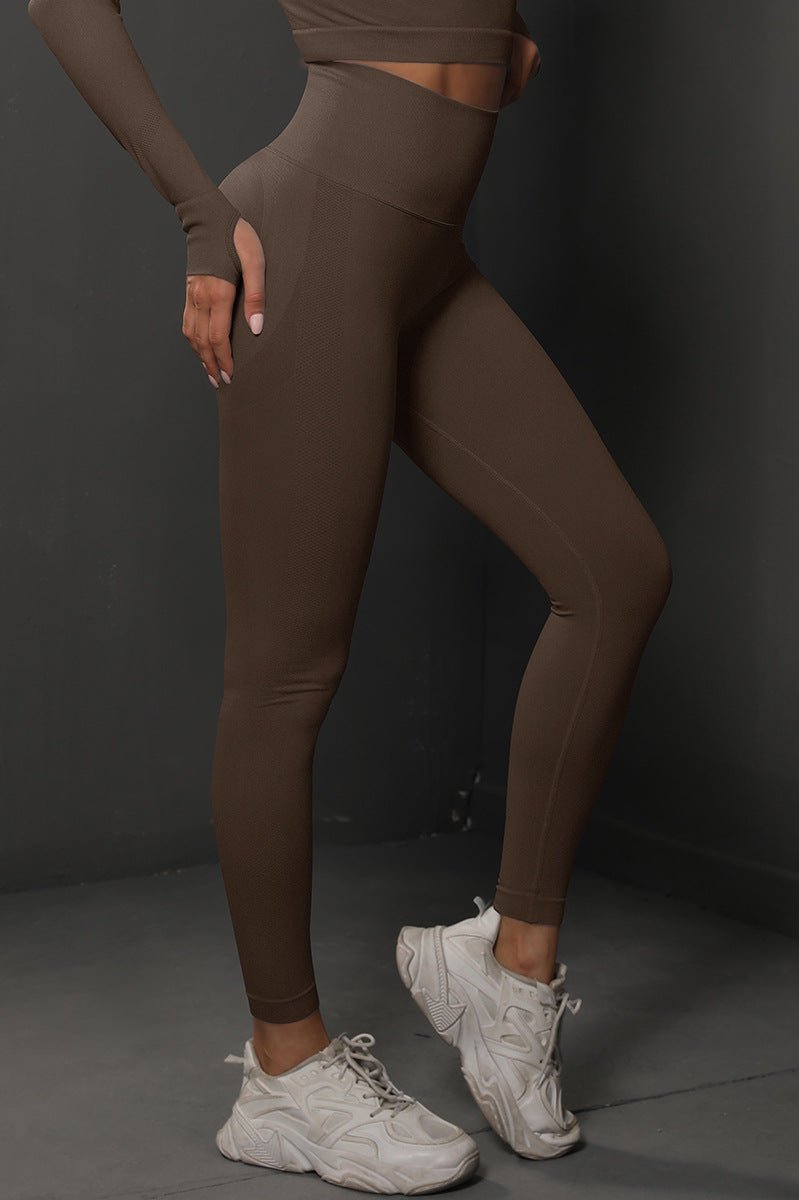 Bodycurve Scrunch Leggings Brun - Størrelse S