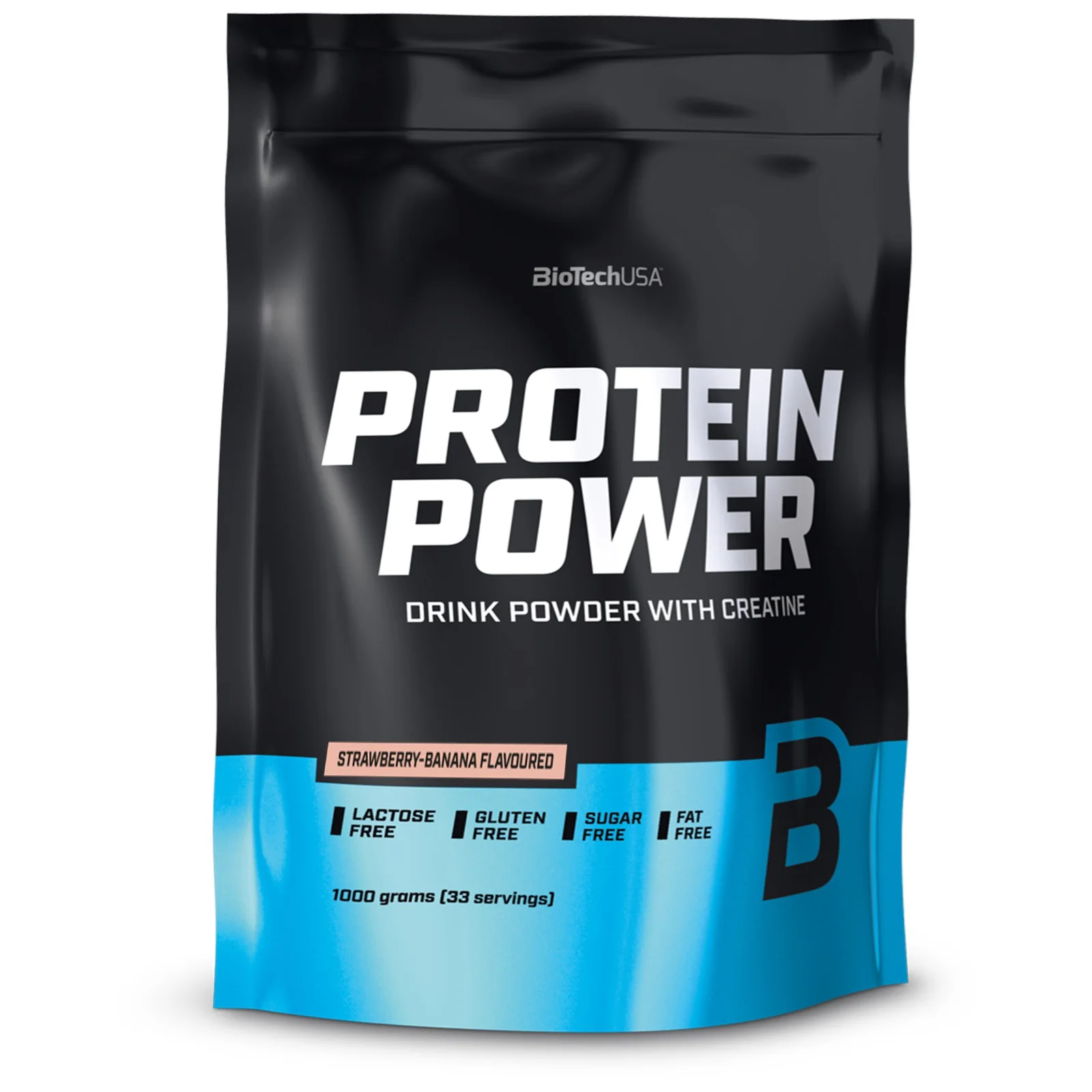 Biotech USA - Protein Power Jordbær Banan - 1000g