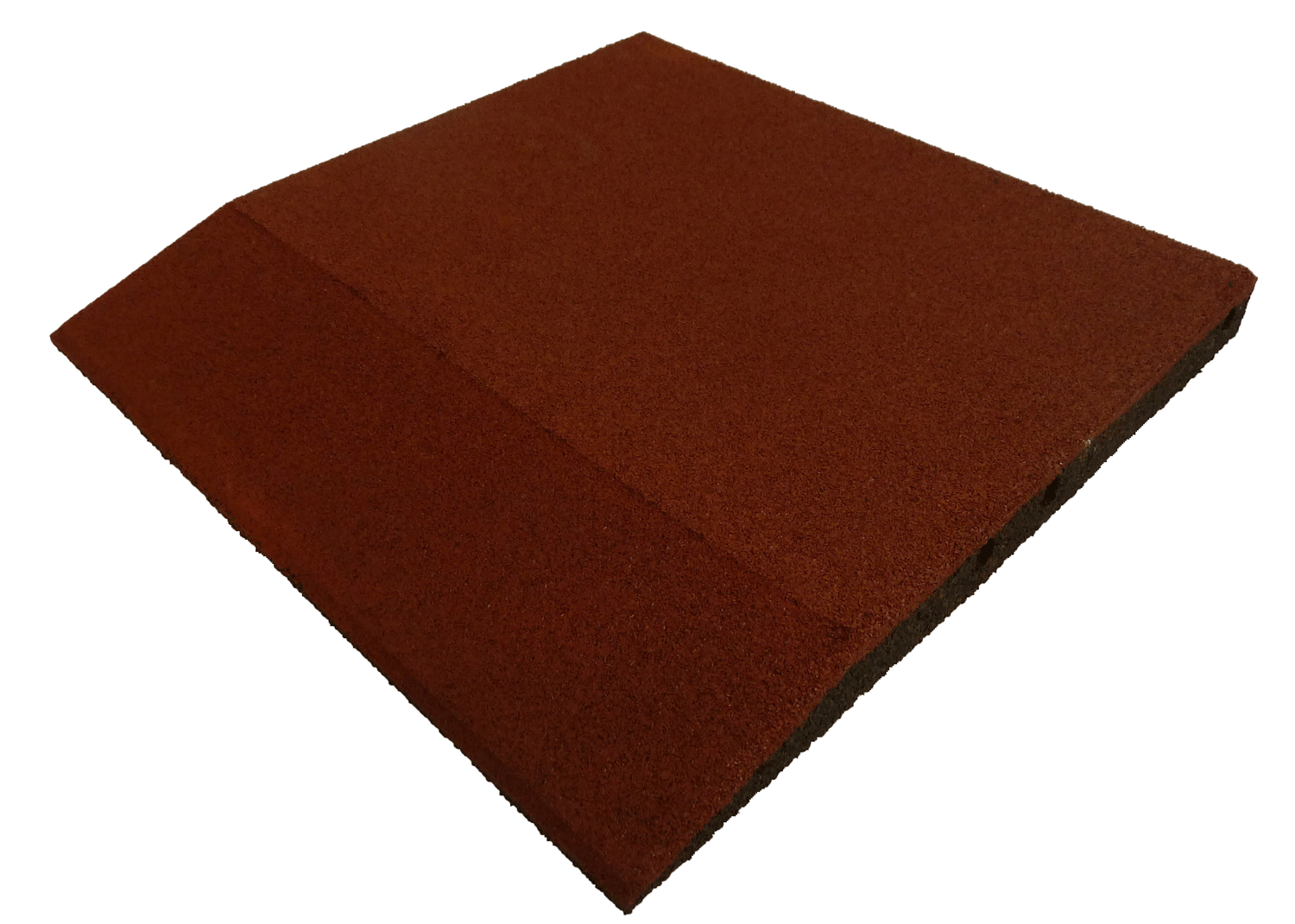 Ergofloor - Ergoplay Gummifliser Rampe 500x500 mm Rød