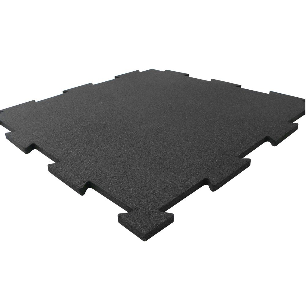 Ergofloor - Ergotile Puzzle Gummifliser Sort 518x518 mm