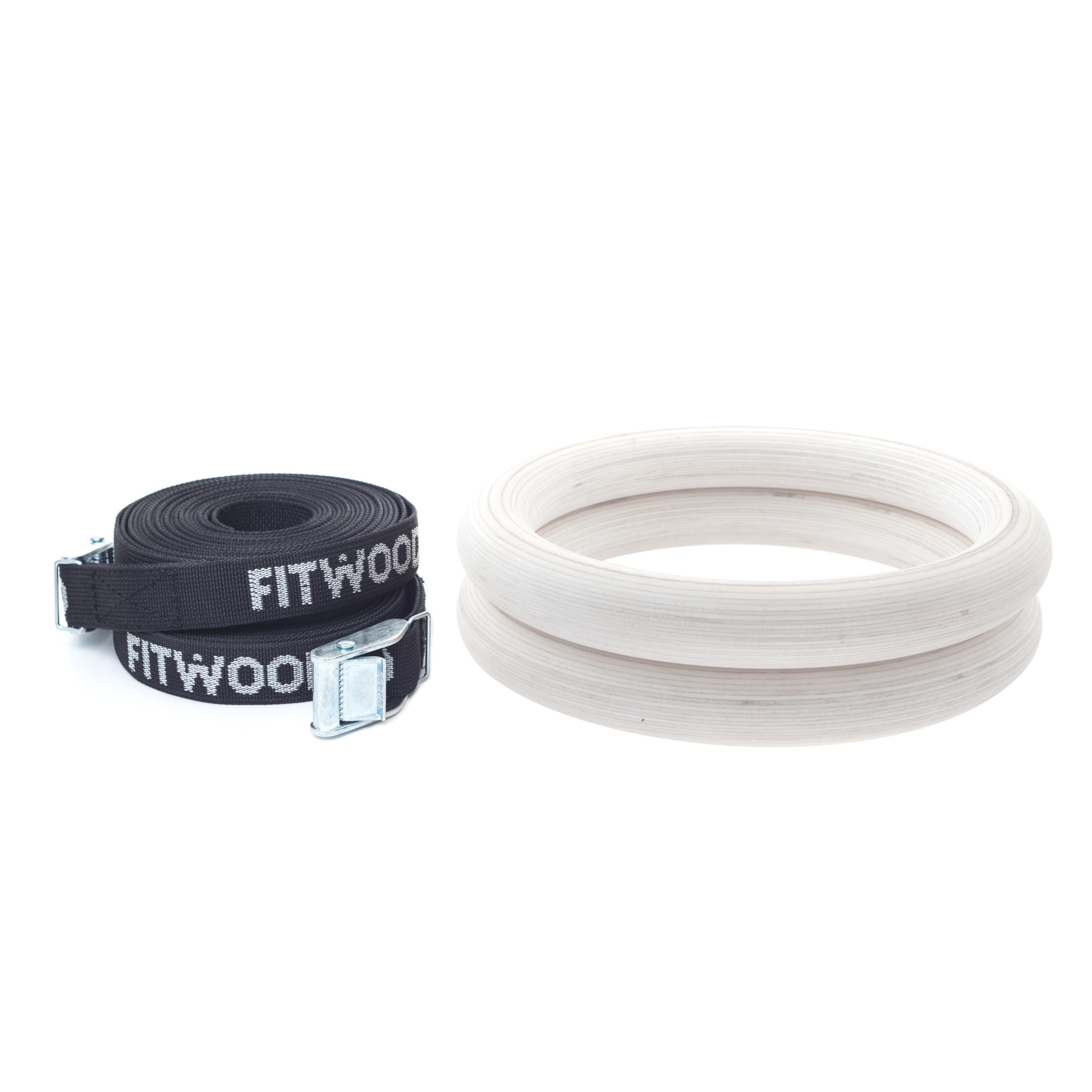 Fitwood Ulpu Gymnastikringe 28mm - Sort Strop