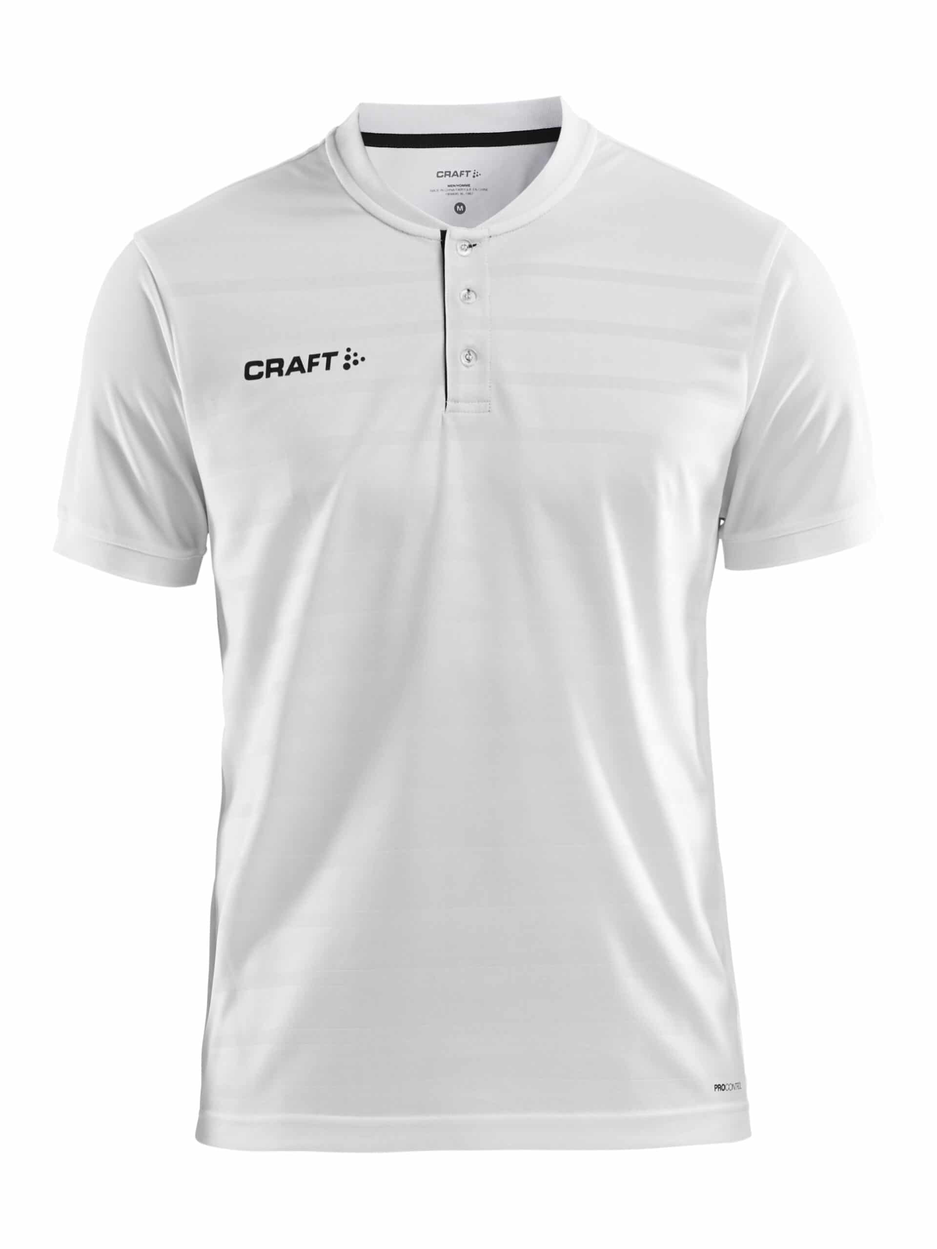 Craft - Pro Control Knaptrøje til Mænd - Hvid/Sort 3XL