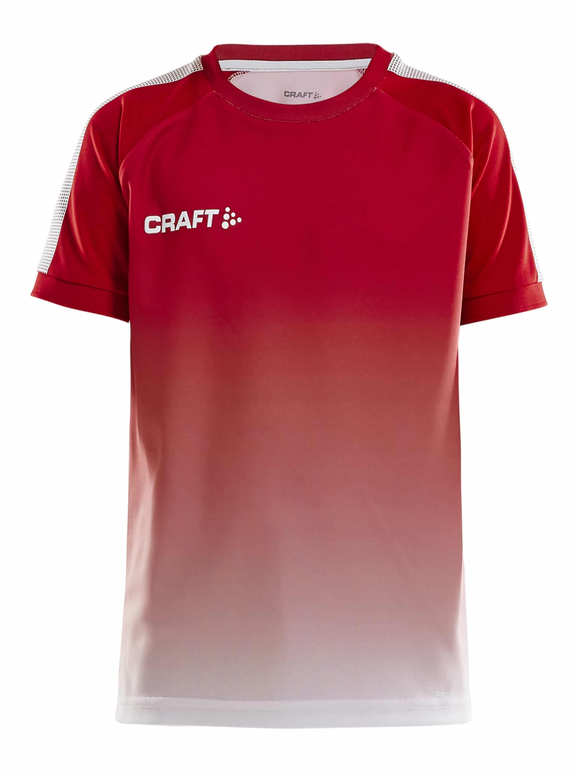 Craft – Pro Control Fade Trøje Jr – Klar Rød/Hvid