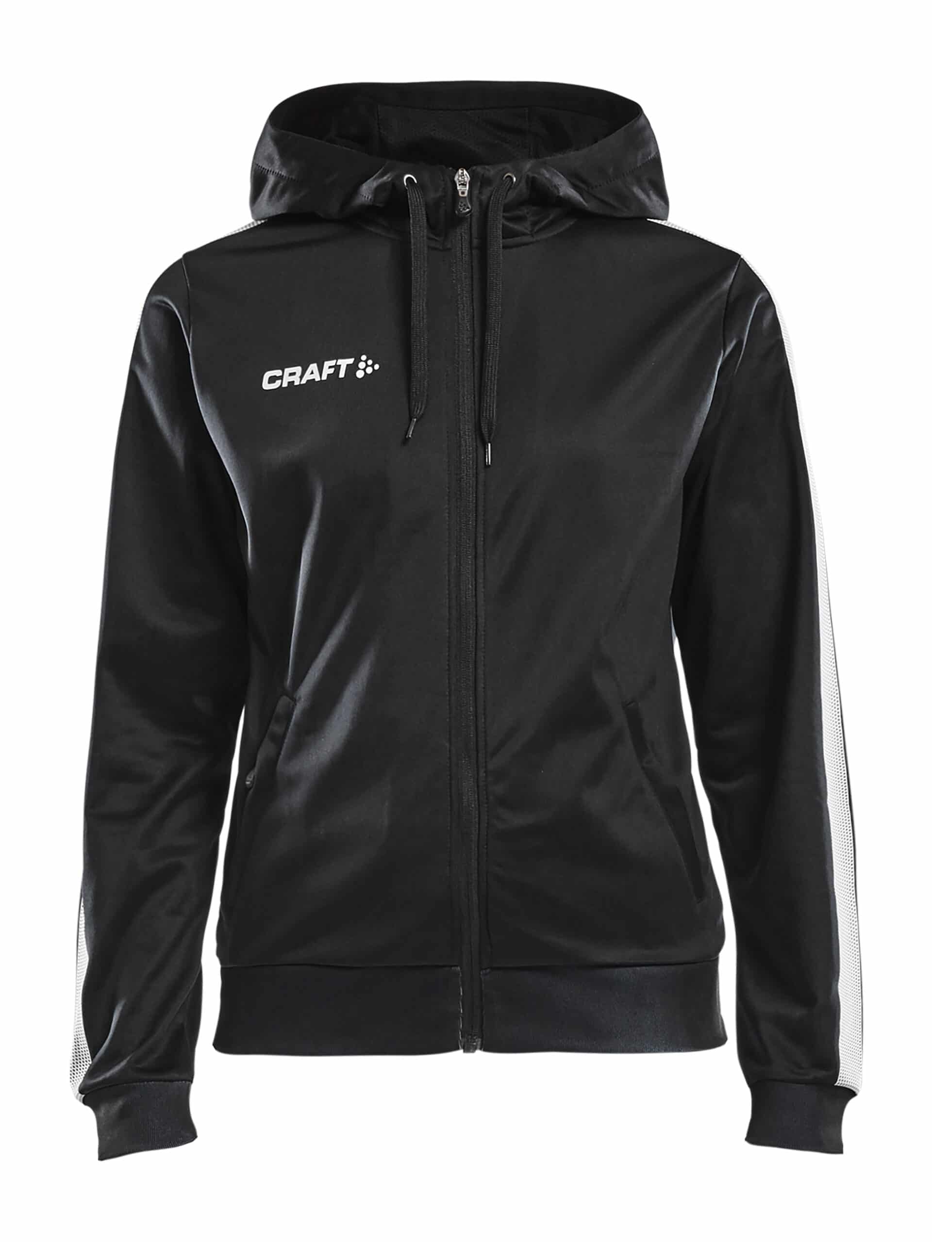 Craft - Pro Control Hoodie til kvinder - Sort/Hvid XL