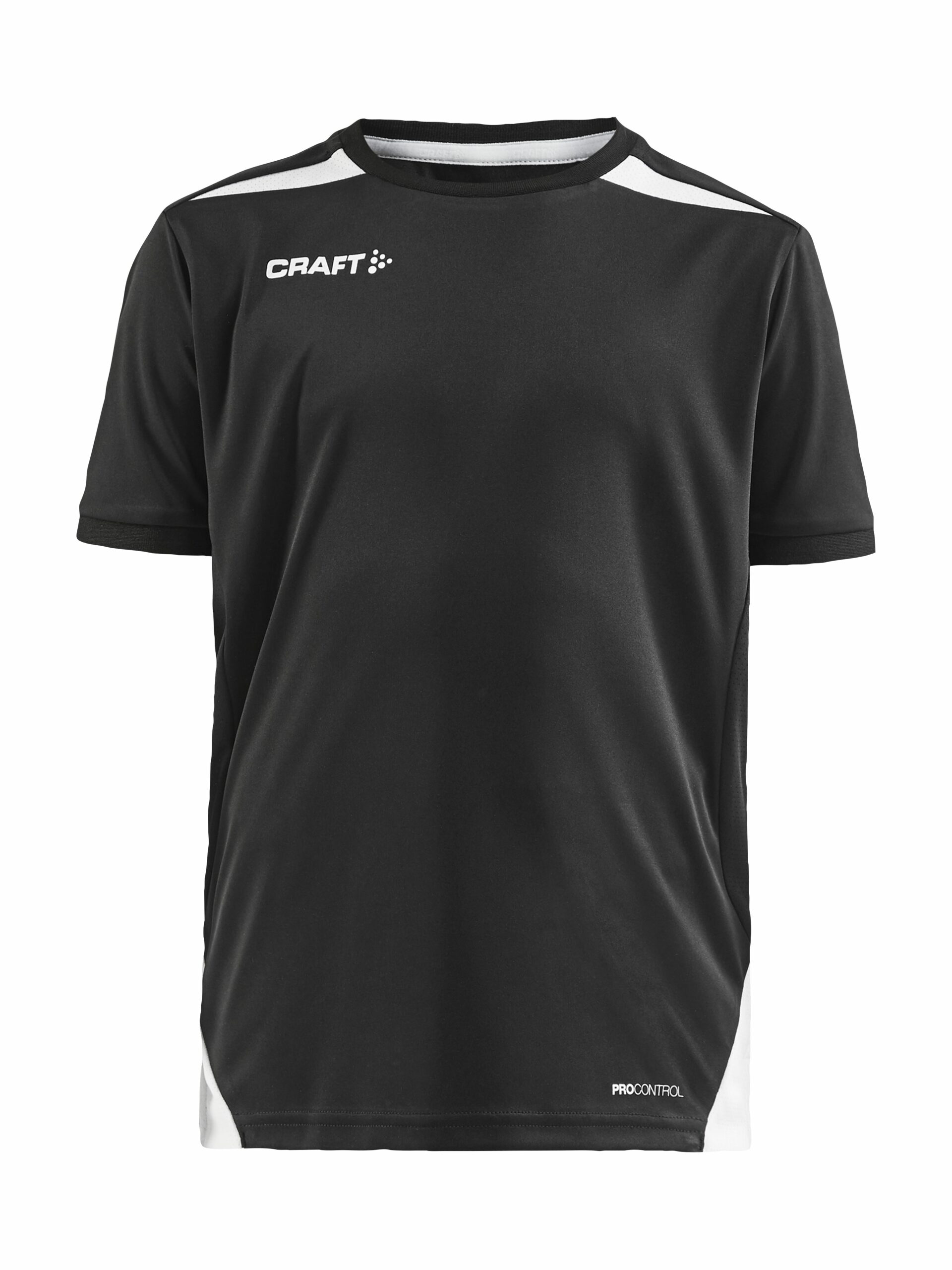 Craft - Pro Control Impact T-shirt Jr - Sort/Hvid