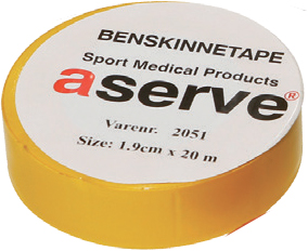 Aserve Sportstape til Benskinne - Gul