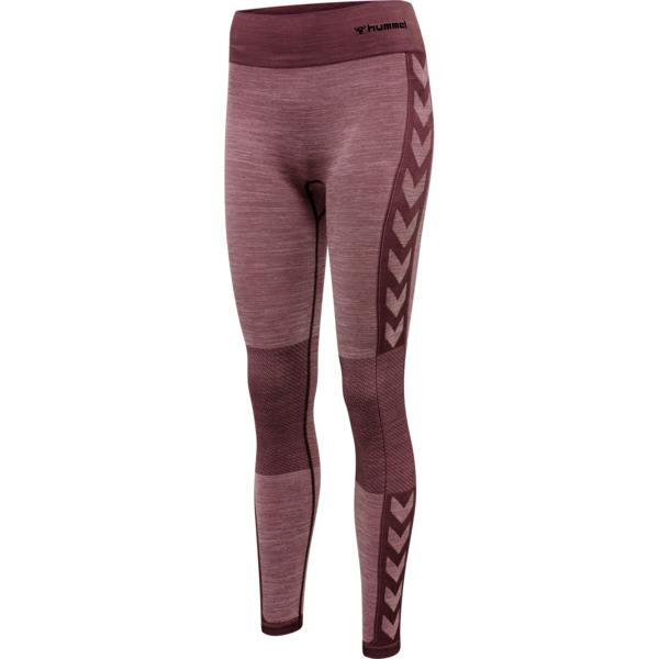 Hummel Clea Sømløse Tights - Fudge Woodrose Melange