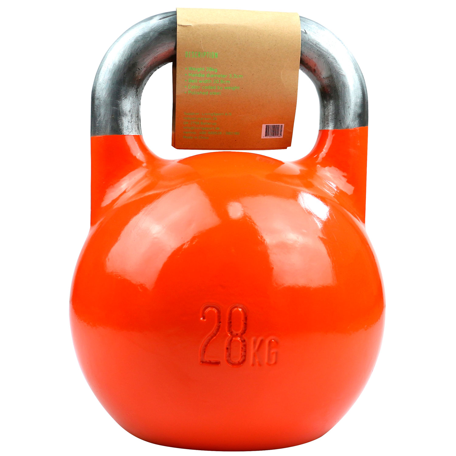 Titan Life 28 kg Kettlebell i Stål til Konkurrence