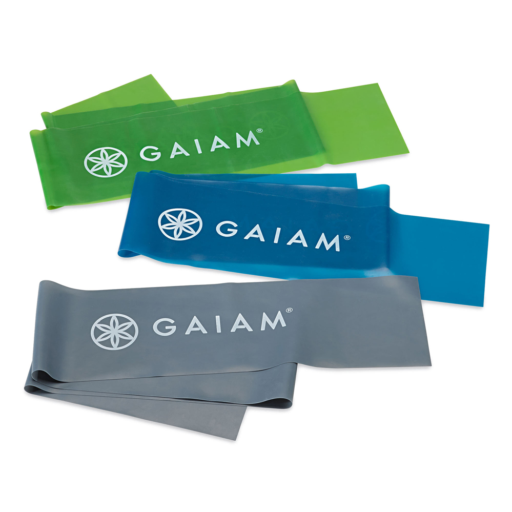 Gaiam Træningselastik Sæt - 3 Stykker