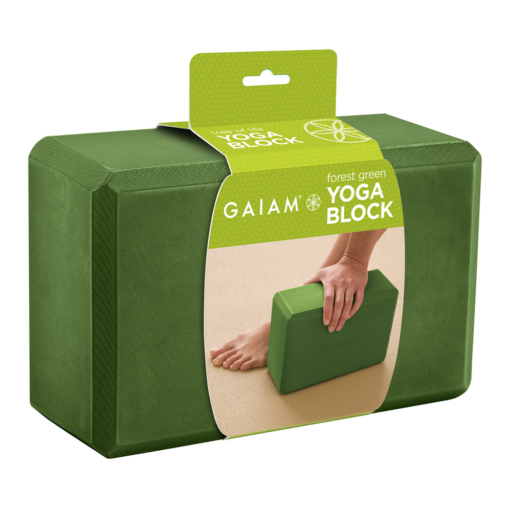 Grøn Yogablok fra Gaiam