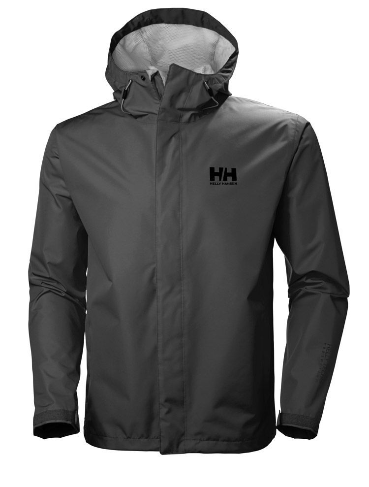 Helly Hansen Seven J Regnjakke til Mænd Ebony