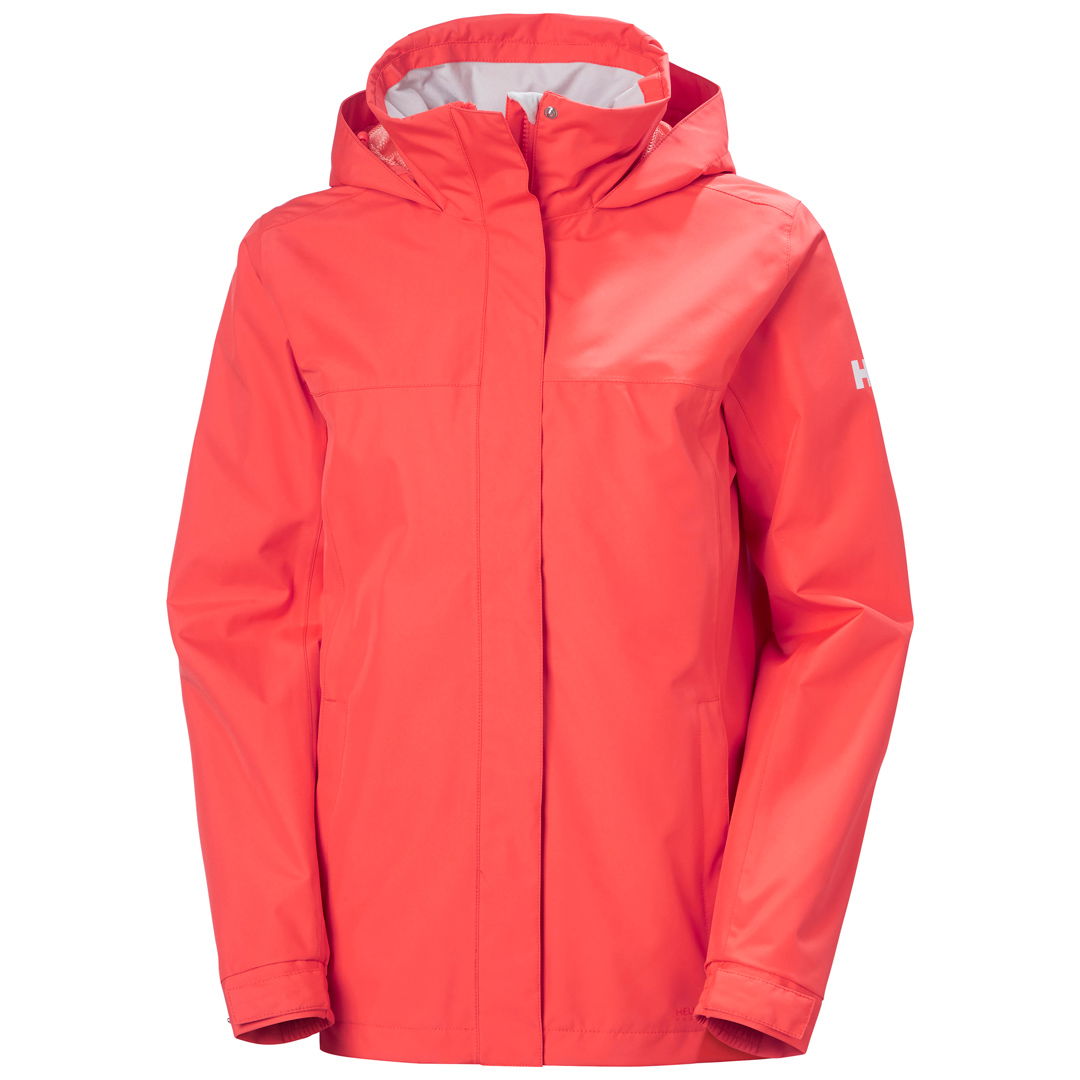 Helly Hansen Aden Regnjakke til Dame - Hot Coral