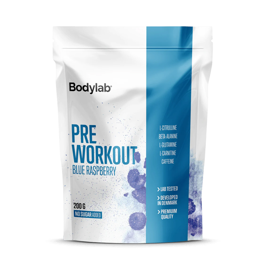 Bodylab Pre Workout Blå Hindbær 200g